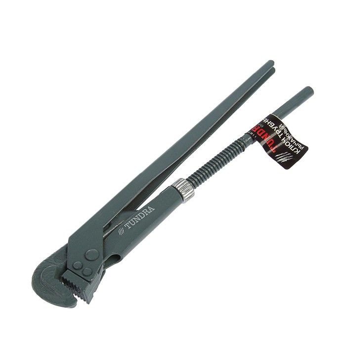 Ключ трубный TUNDRA basic, рычажный, №1, раскрытие губ 10-35 мм, 90°, прямые губы