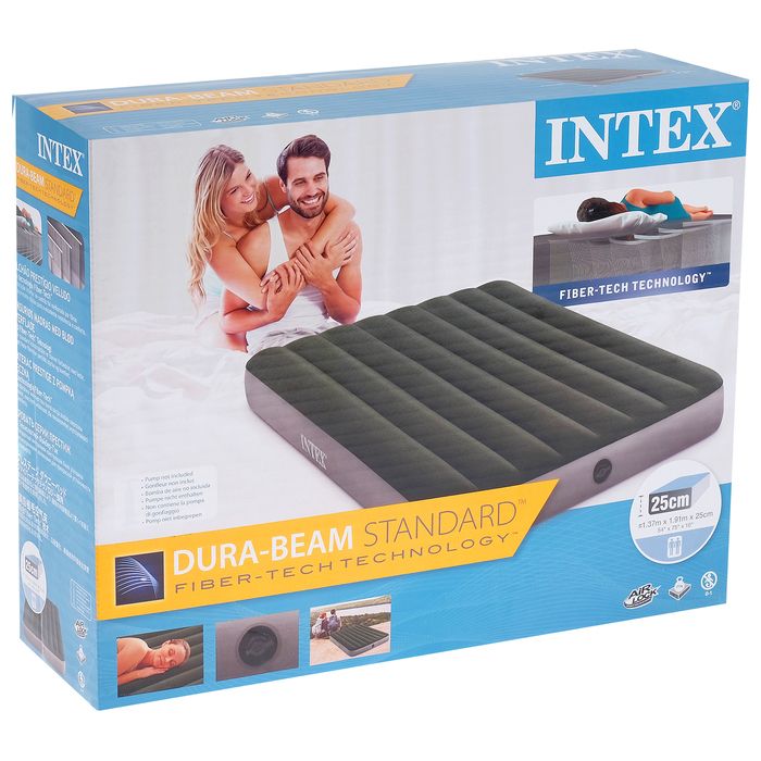 Матрас надувной DURA-BEAM FULL 137 х 191 х 25 см, 64108 INTEX