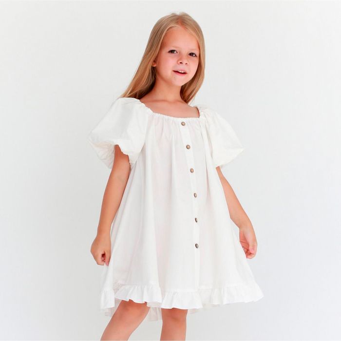 Платье детское KAFTAN "Cute", р. 34 (122-128), белый