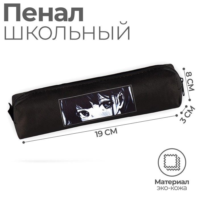 Пенал из искусственной кожи ArtFox STUDY «Аниме» , 19х8х3 см