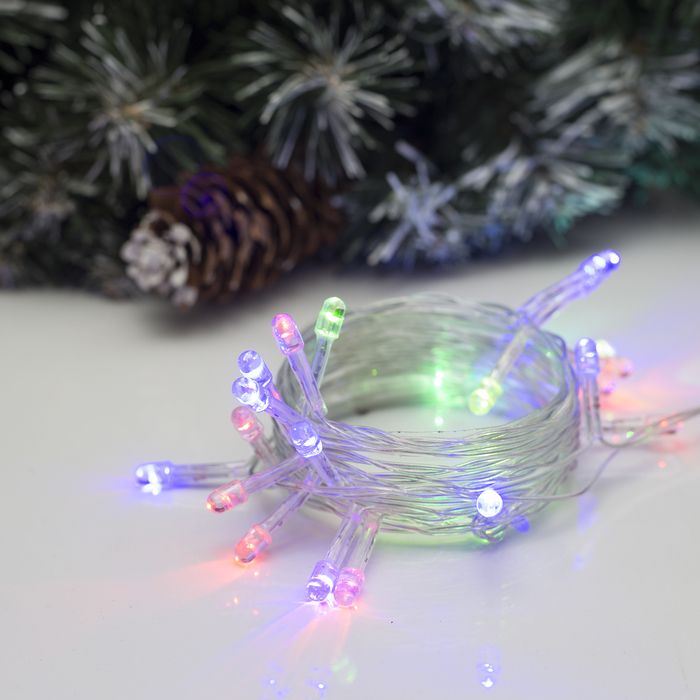 НИТЬ, 2.5 м, Н.С. LED-25-220V, моргает, МУЛЬТИ(RG/RB)