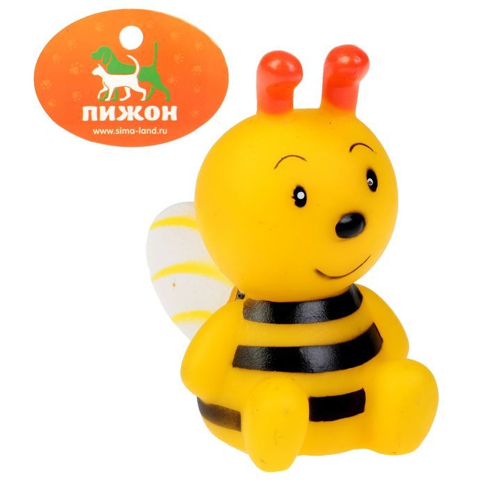 Игрушка пищащая Пчелка, 8,5 см